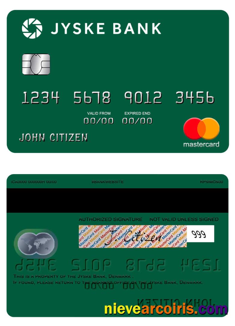 Denmark Jyske Bank mastercard